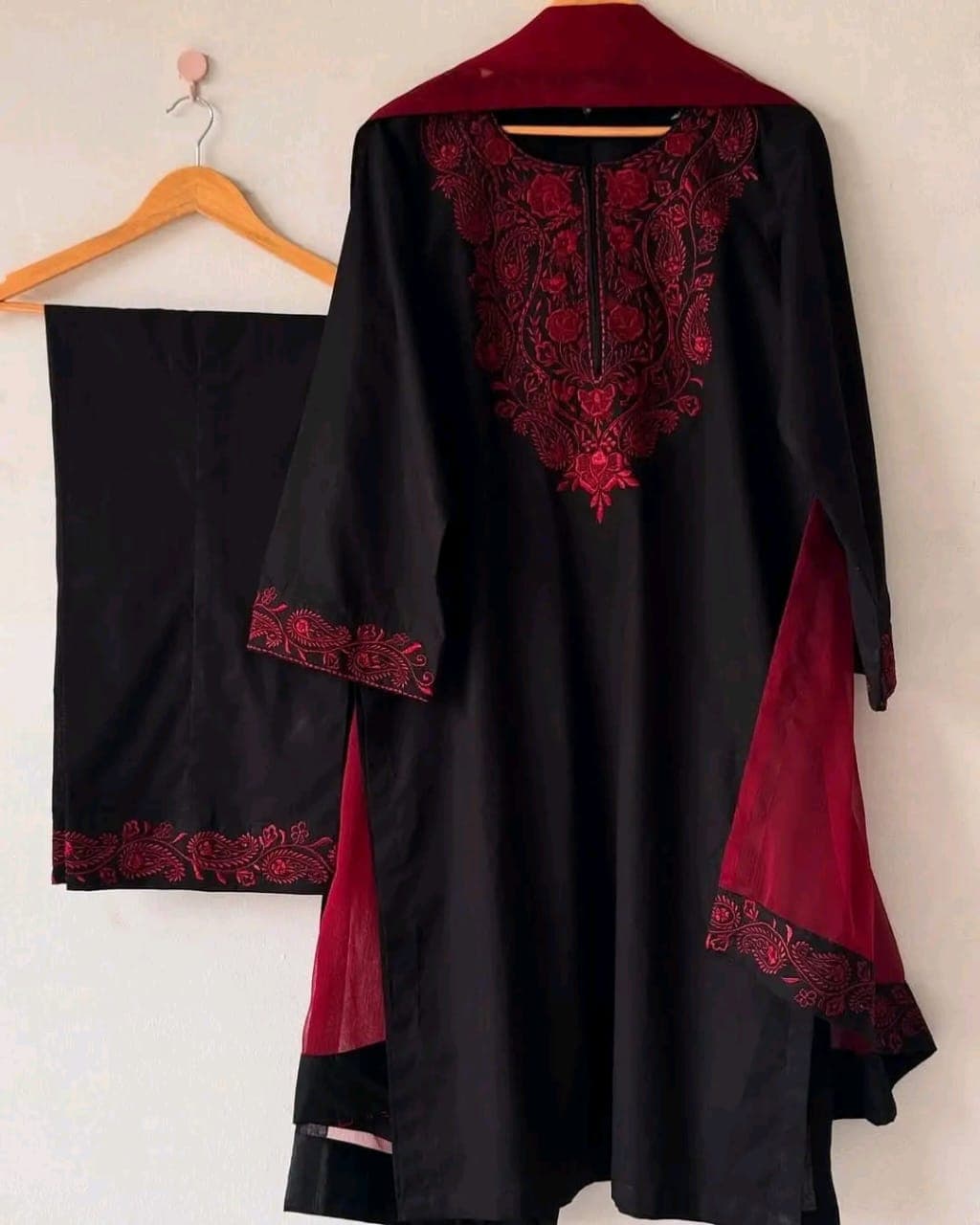 Sequence Embroidery Three Piece - II