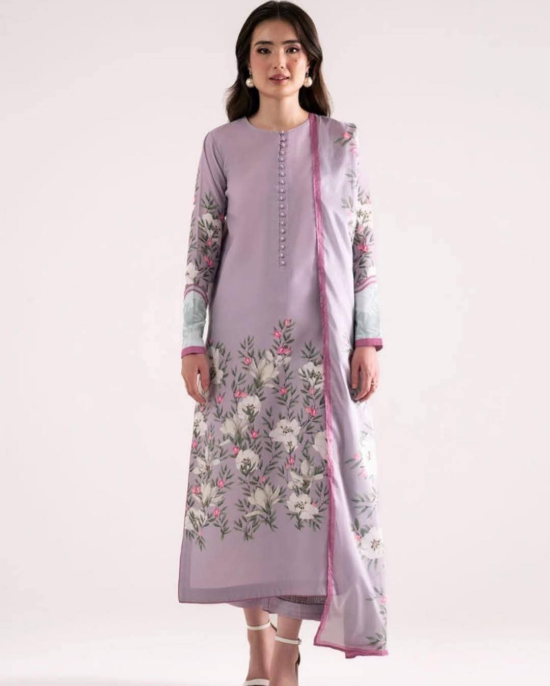 Digital Print Three Piece - V