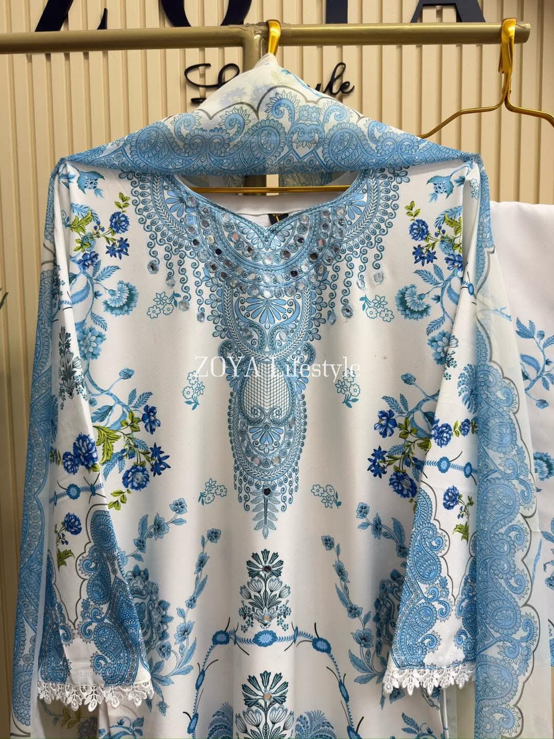 Zoya Digital Print Three Piece